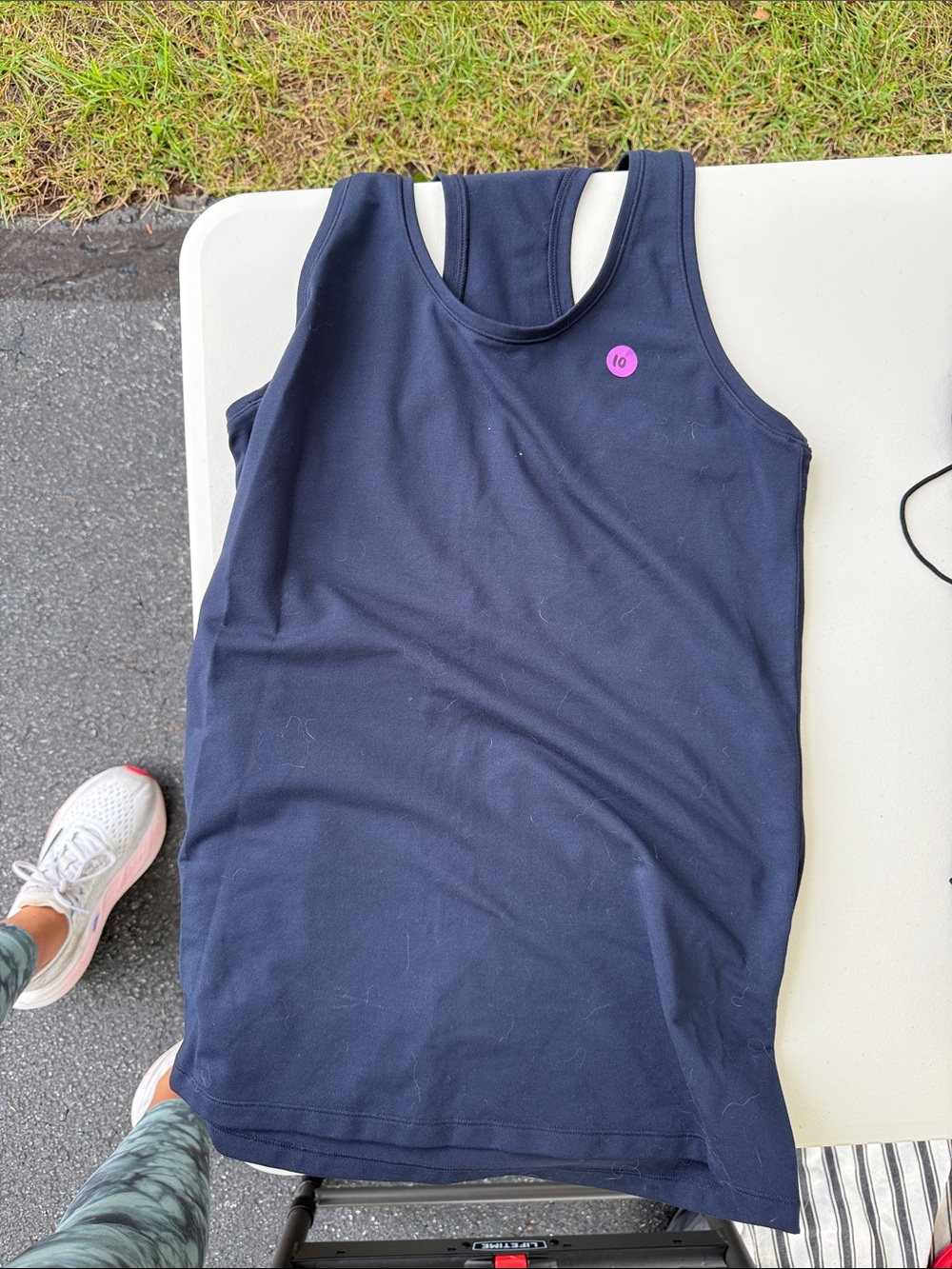 Athleta Navy Women’s Racerback Tank Top - medium